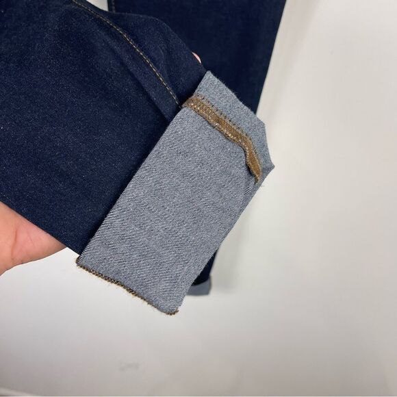 Joe's Jeans Dark Wash Skinny Jeans Cuffed Hems Women's Size 27 - Picture 7 of 8